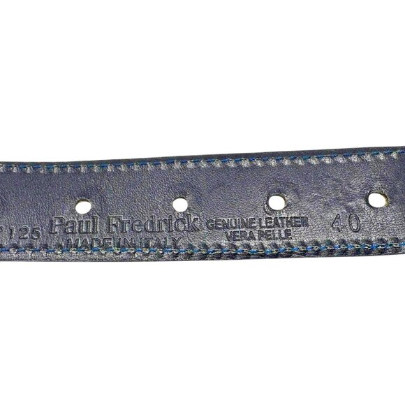 Paul‎ Fredrick Braided Leather Eurometal Buckle Belt Made in Italy - Picture 5 of 7